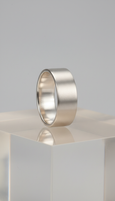 Matte Sterling Silver Band