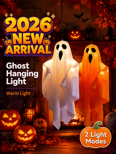 LED Halloween Glowing Ghost Hanging Pendant Atmosphere Light Thumbnail 1