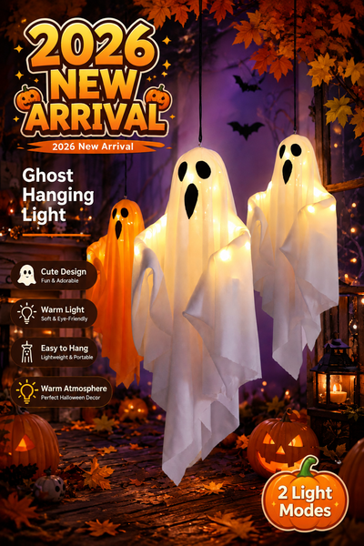 LED Halloween Glowing Ghost Hanging Pendant Atmosphere Light Thumbnail 2