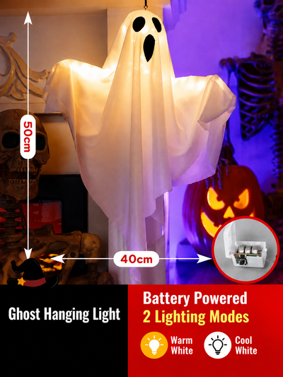 LED Halloween Glowing Ghost Hanging Pendant Atmosphere Light Thumbnail 4