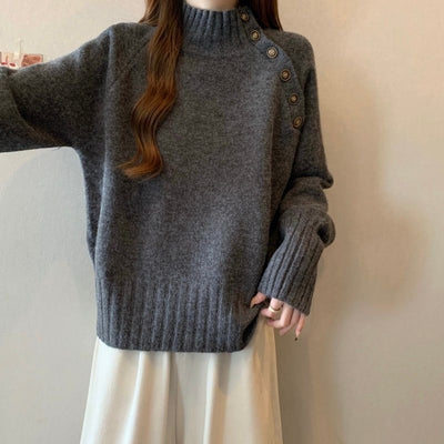 High-Neck Knit Sweater – Soft Demi-Season Essential Thumbnail 5