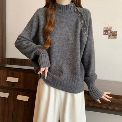 High-Neck Knit Sweater – Soft Demi-Season Essential Thumbnail 6