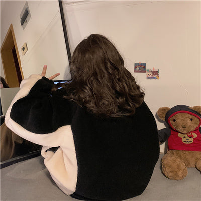 Plush Winter Cardigan – Warm Oversized Knit Thumbnail 7