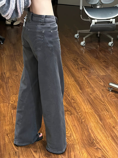 American Style Loose Straight Fit Denim Jeans Thumbnail 2