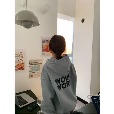 Fleece-Lined Oversized Hoodie – Korean Street Style Thumbnail 2