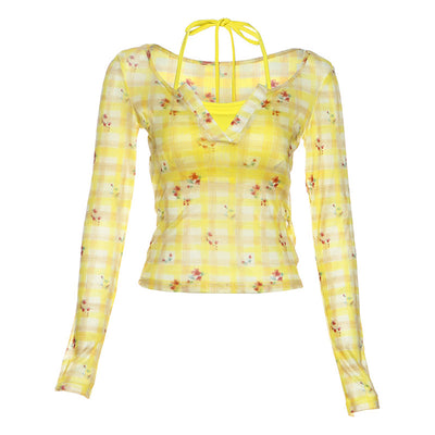 Halter Neck Slim-Fit Tank Top Chic Summer Sleeveless Top Thumbnail 6