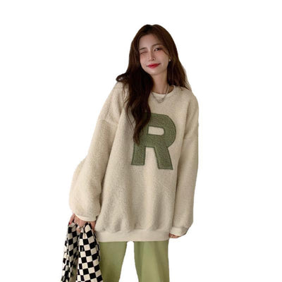 Oversized Fleece Sweatshirt – Soft Warm Everyday Fit Thumbnail 6