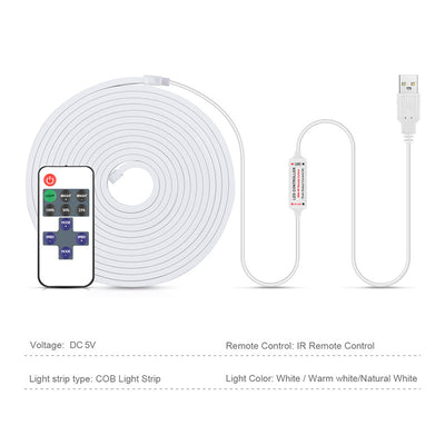 Waterproof USB 5V LED Light Strip with Remote Controller Thumbnail 5