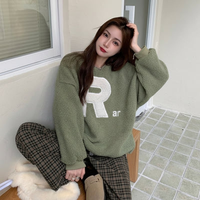 Oversized Fleece Sweatshirt – Soft Warm Everyday Fit Thumbnail 7