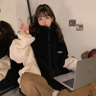 Plush Winter Cardigan – Warm Oversized Knit Thumbnail 3