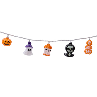 LED Halloween String Lights Spooky Ghost Pumpkin Party Decor Thumbnail 5