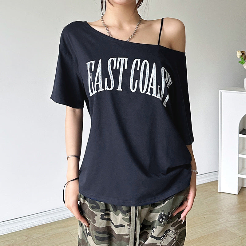 Women’s Cropped Short Sleeve T-Shirt Street Style Casual Fashion Top for Daily Outfits