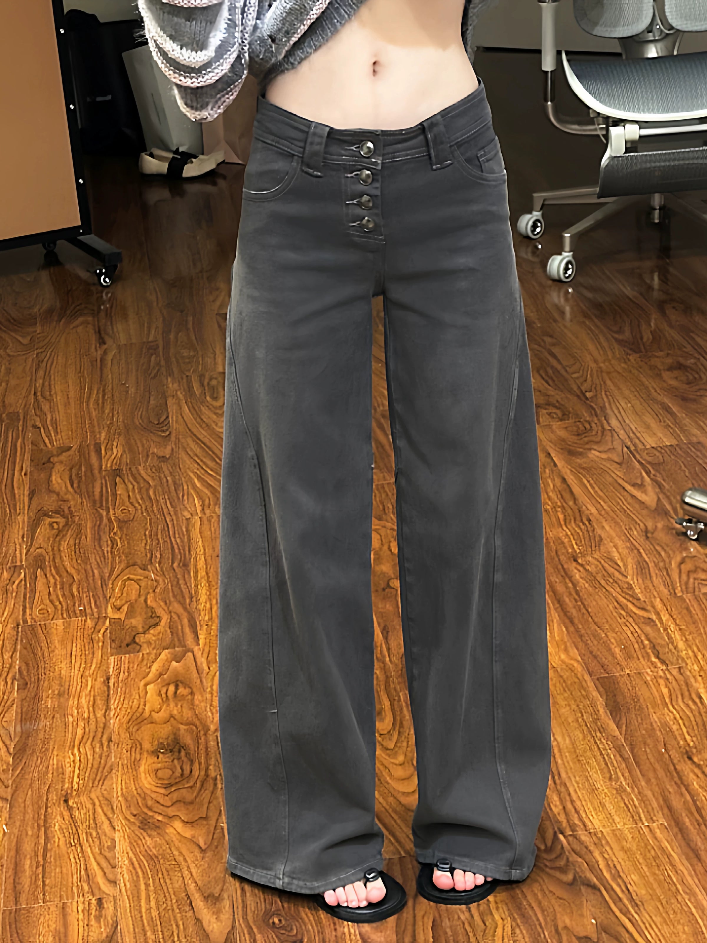 American Style Loose Straight Fit Denim Jeans