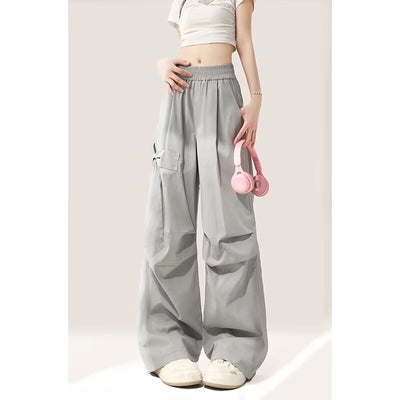 Loose Fit Cargo Pants Trendy Casual Utility Street Style Trousers Thumbnail 2